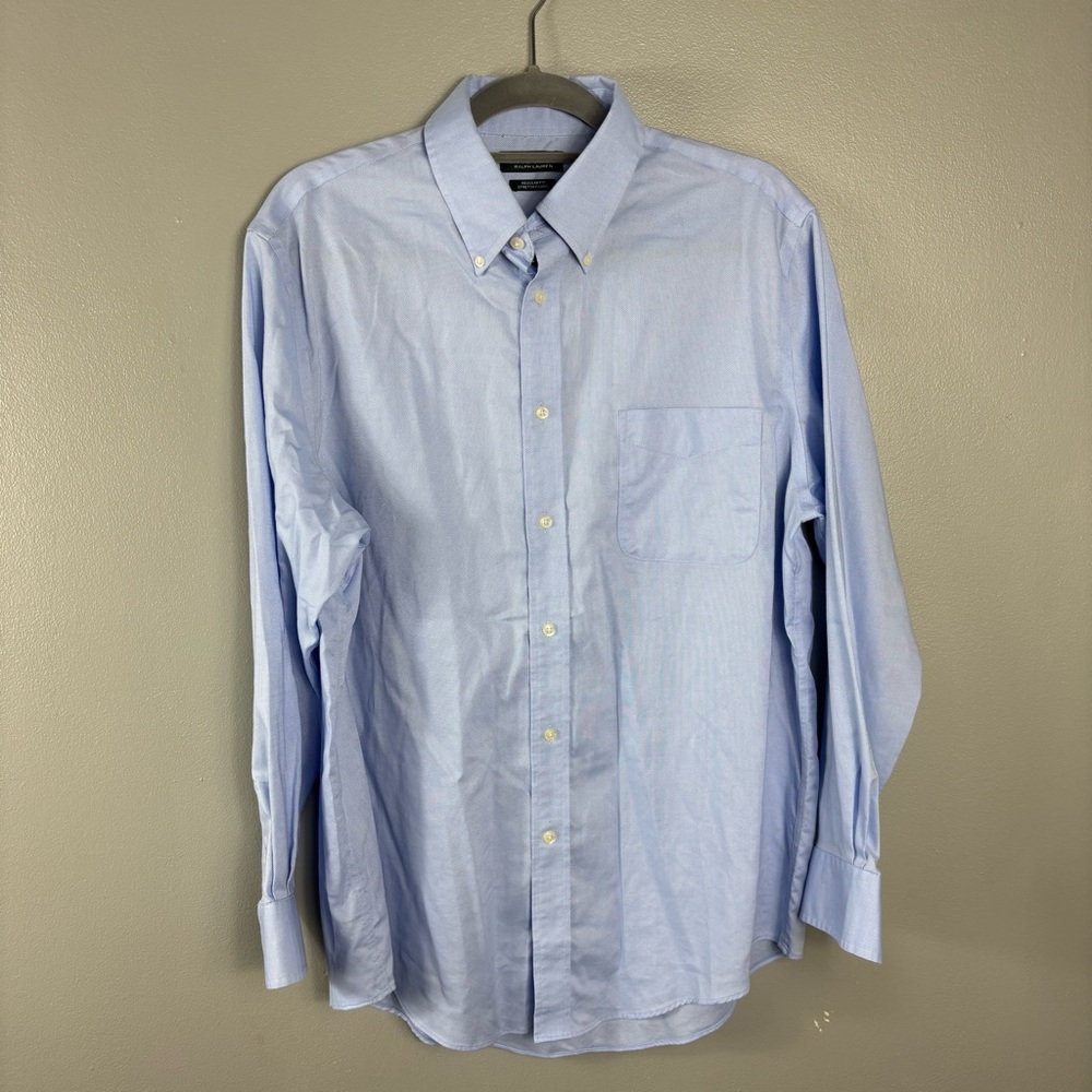 Lauren Ralph Lauren Regular Fit Stretch Fabric Button Down Size L